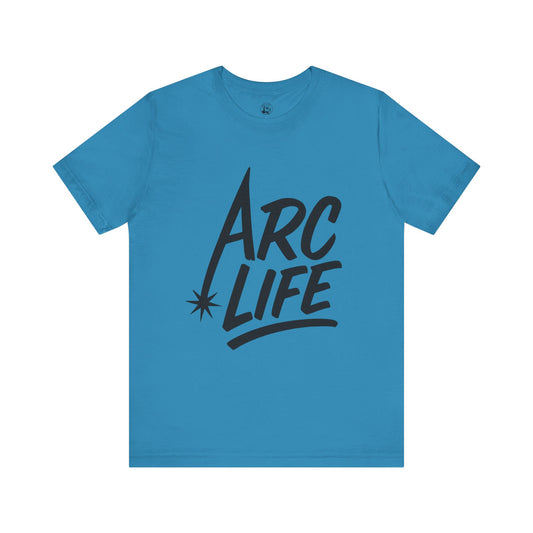 Arc Life Unisex Jersey Tee Light Color with Black text