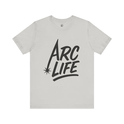 Arc Life Unisex Jersey Tee Light Color with Black text