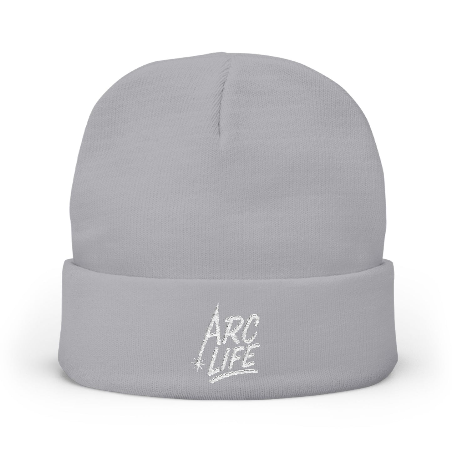 Arc Life Embroidered Knit Beanie