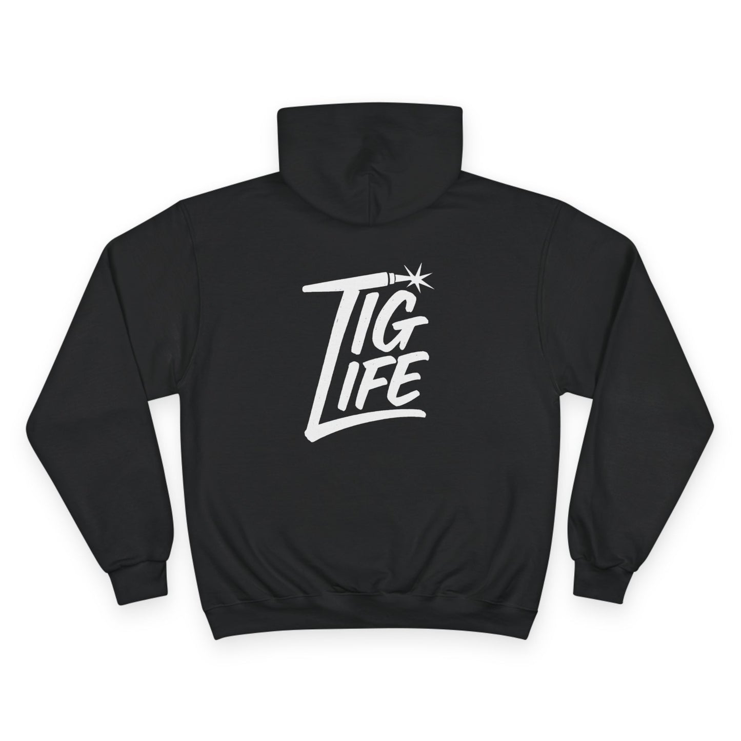 Tig Life Circle Logo Hoodie, Champion Pullover, Dark Color