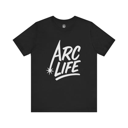 Arc Life Unisex Jersey Tee Dark Color with White text