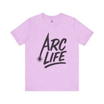 Arc Life Unisex Jersey Tee Light Color with Black text
