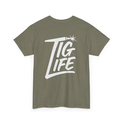 TIG Life Unisex Tee, Dark Shirt, White Print