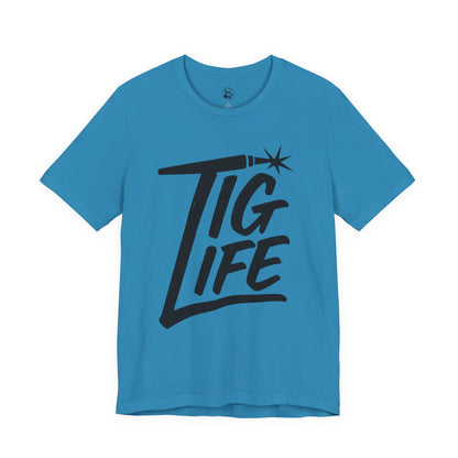 TIG Life Unisex Jersey Tee Light Color with Black text
