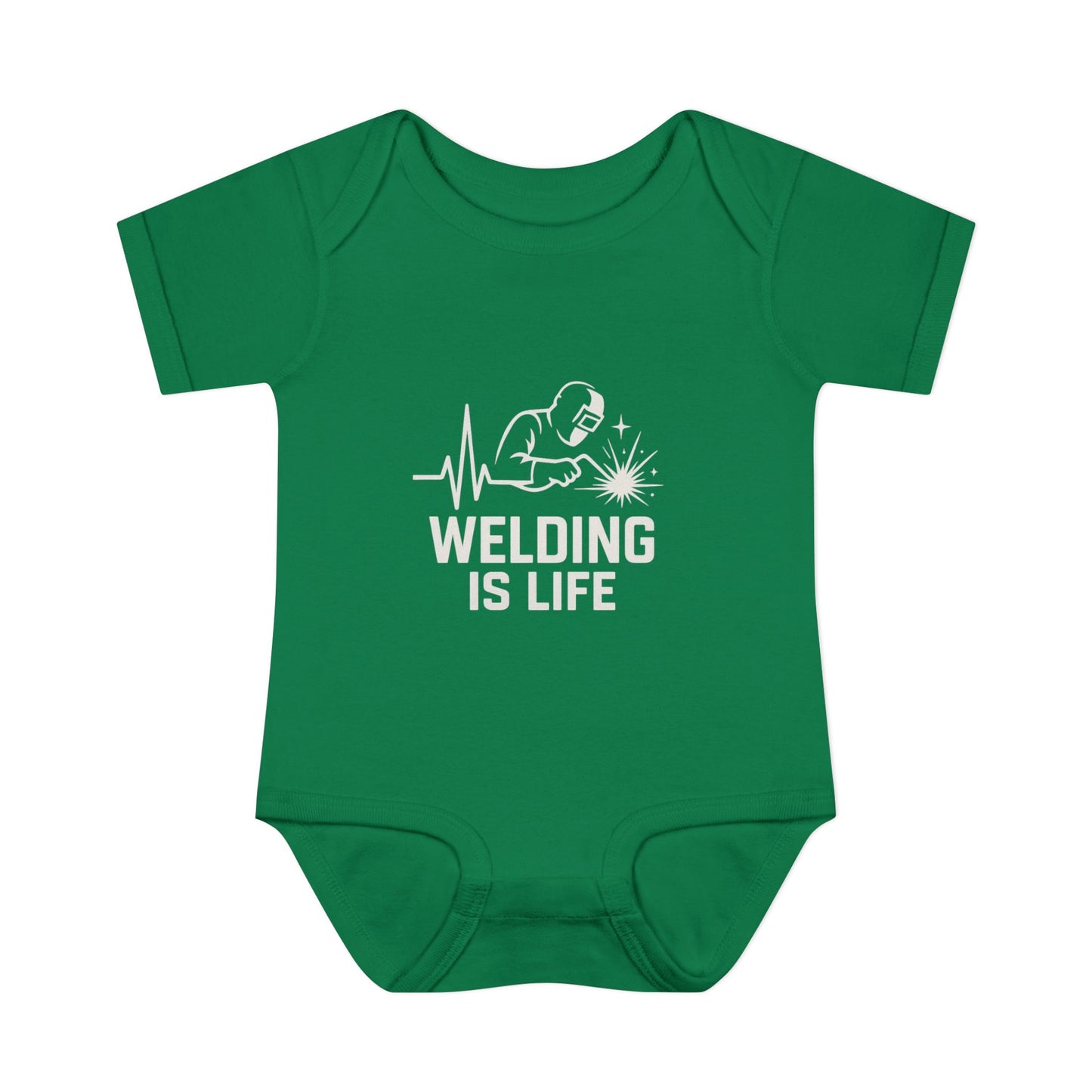 Welding Is Life Baby Bodysuit, Dark Color