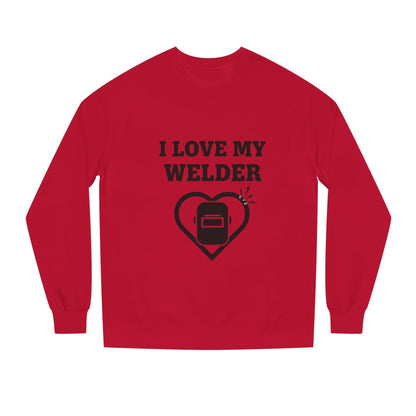Women’s I Love My Welder Crewneck (Heart + Helmet)
