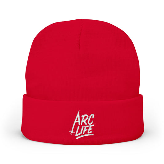 Arc Life Embroidered Knit Beanie