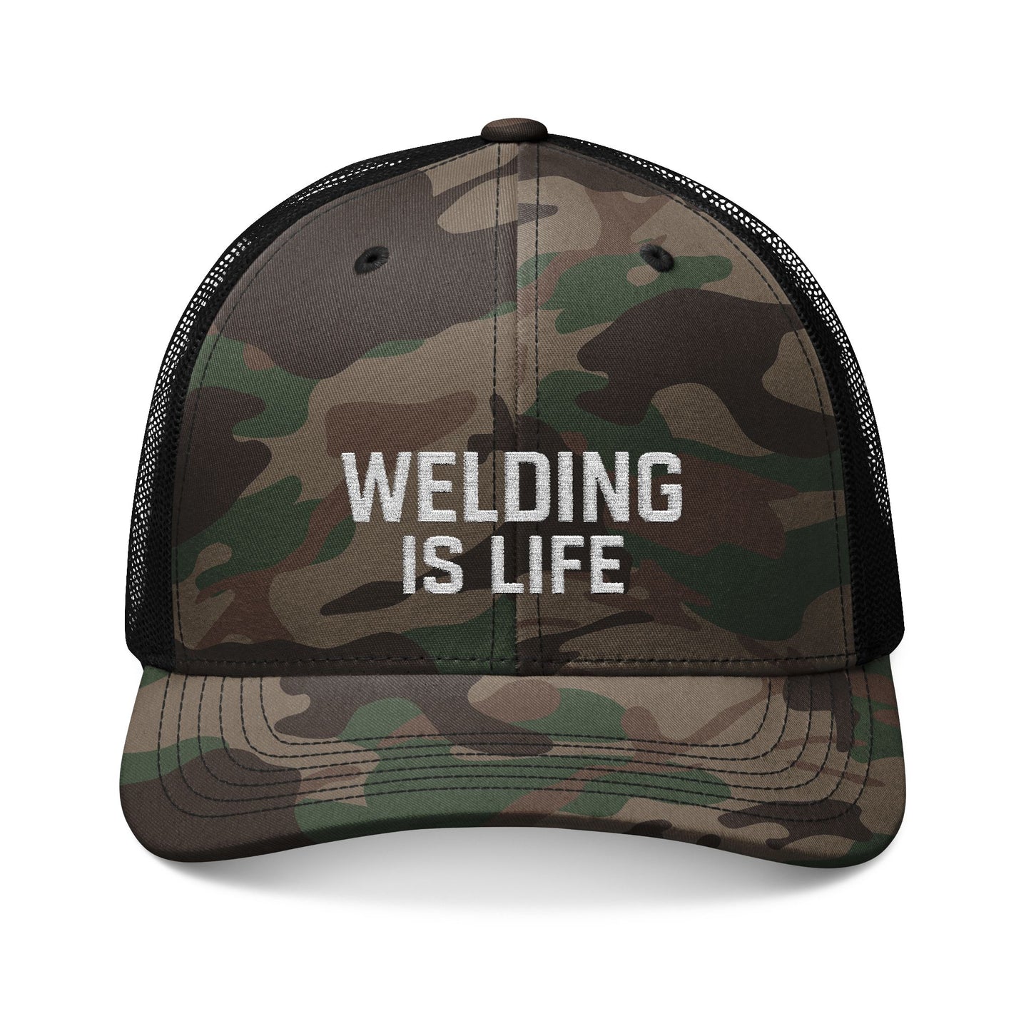 Welding Is Life Camo Trucker Hat