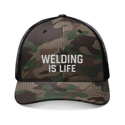 Welding Is Life Camo Trucker Hat