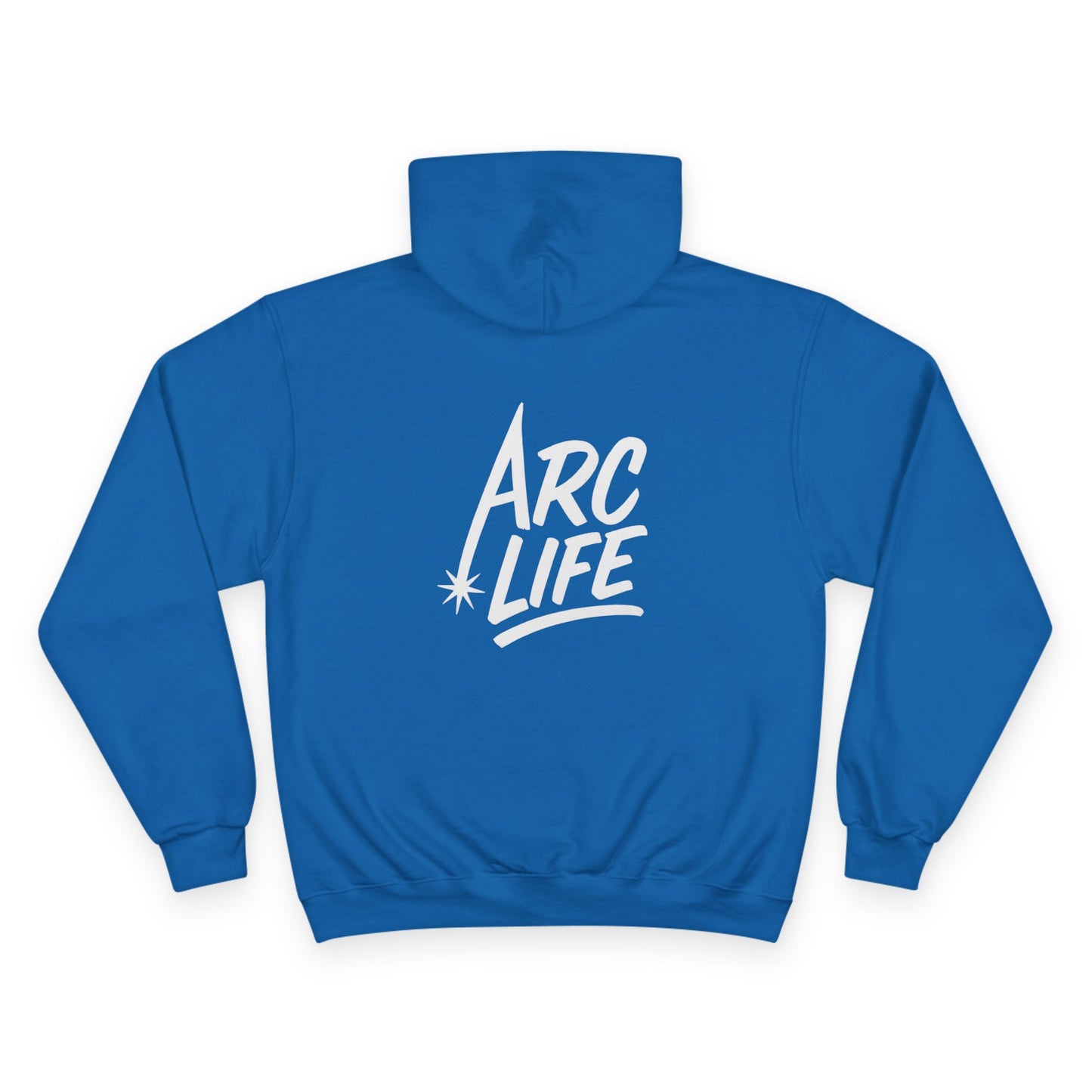 Arc Life Circle Logo Hoodie, Champion Pullover, Dark Color
