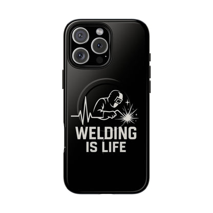 Welding Is Life Magnetic Phone Case, Tough Protective