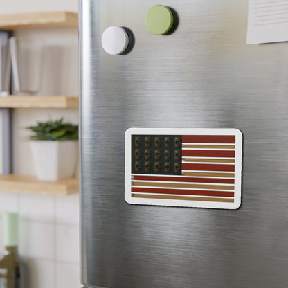 Welding Rods & Helmets USA Flag Die-Cut Magnet, USA Flag Refrigerator Magnet