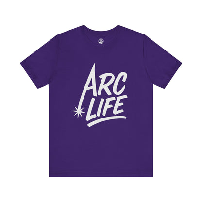 Arc Life Unisex Jersey Tee Dark Color with White text