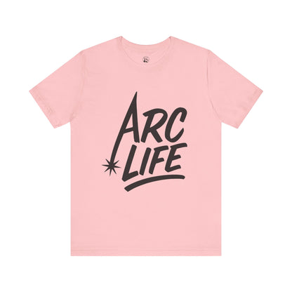 Arc Life Unisex Jersey Tee Light Color with Black text