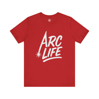 Arc Life Unisex Jersey Tee Dark Color with White text