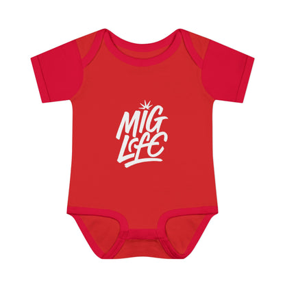 Mig Life Baby Bodysuit, Dark Color