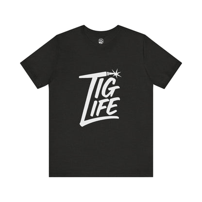 TIG Life Unisex Jersey Tee Dark Color with White text