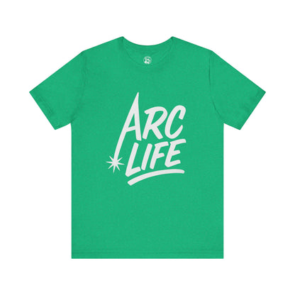 Arc Life Unisex Jersey Tee Dark Color with White text