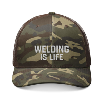Welding Is Life Camo Trucker Hat