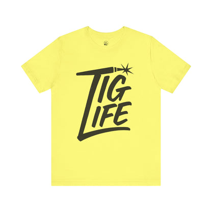 TIG Life Unisex Jersey Tee Light Color with Black text