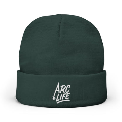 Arc Life Embroidered Knit Beanie