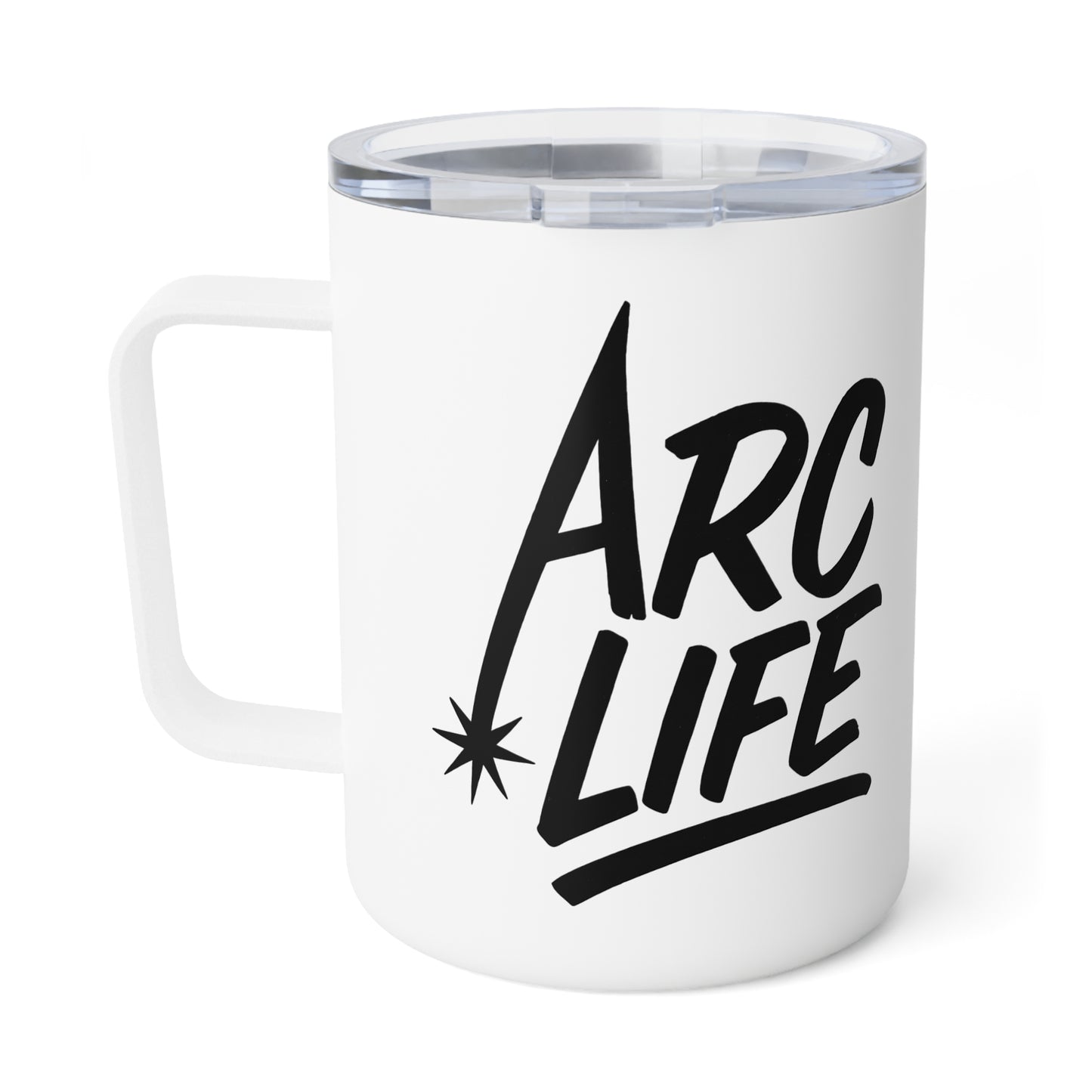 Arc Life Insulated Coffee Mug, 10oz, White