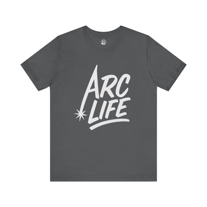 Arc Life Unisex Jersey Tee Dark Color with White text
