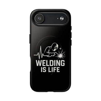 Welding Is Life Magnetic Phone Case, Tough Protective