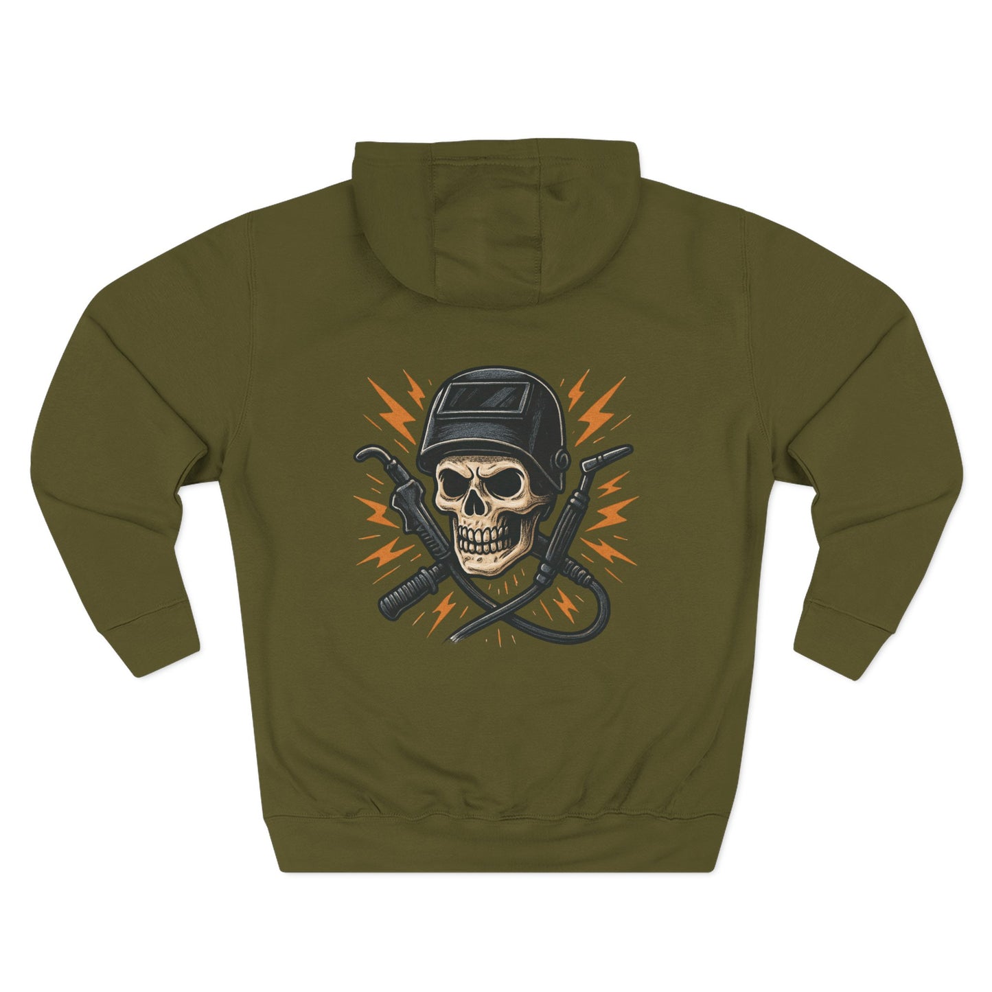 Arc Life, Skull Welding Hoodie, Fleece Sweatshirt