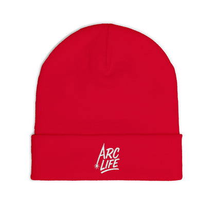 Arc Life Embroidered Knit Beanie