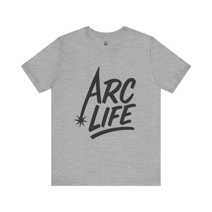 Arc Life Unisex Jersey Tee Light Color with Black text