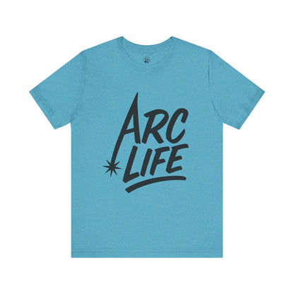 Arc Life Unisex Jersey Tee Light Color with Black text