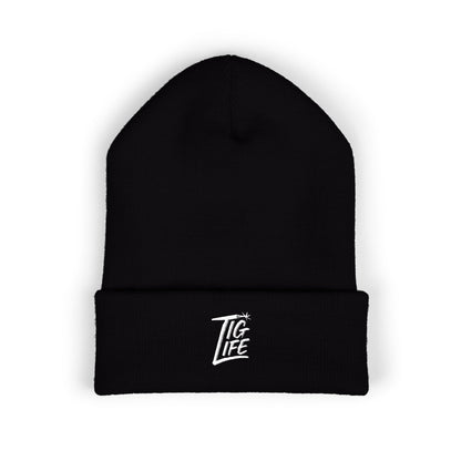 Tig Life Embroidered Cuffed Beanie, Dark Color
