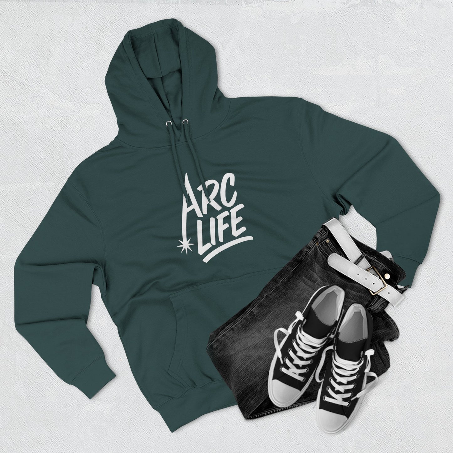 Arc Life Three-Panel Fleece Hoodie