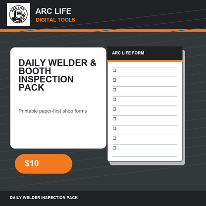 Arc Life Daily Welder and Booth Inspection Checklist Pack cover