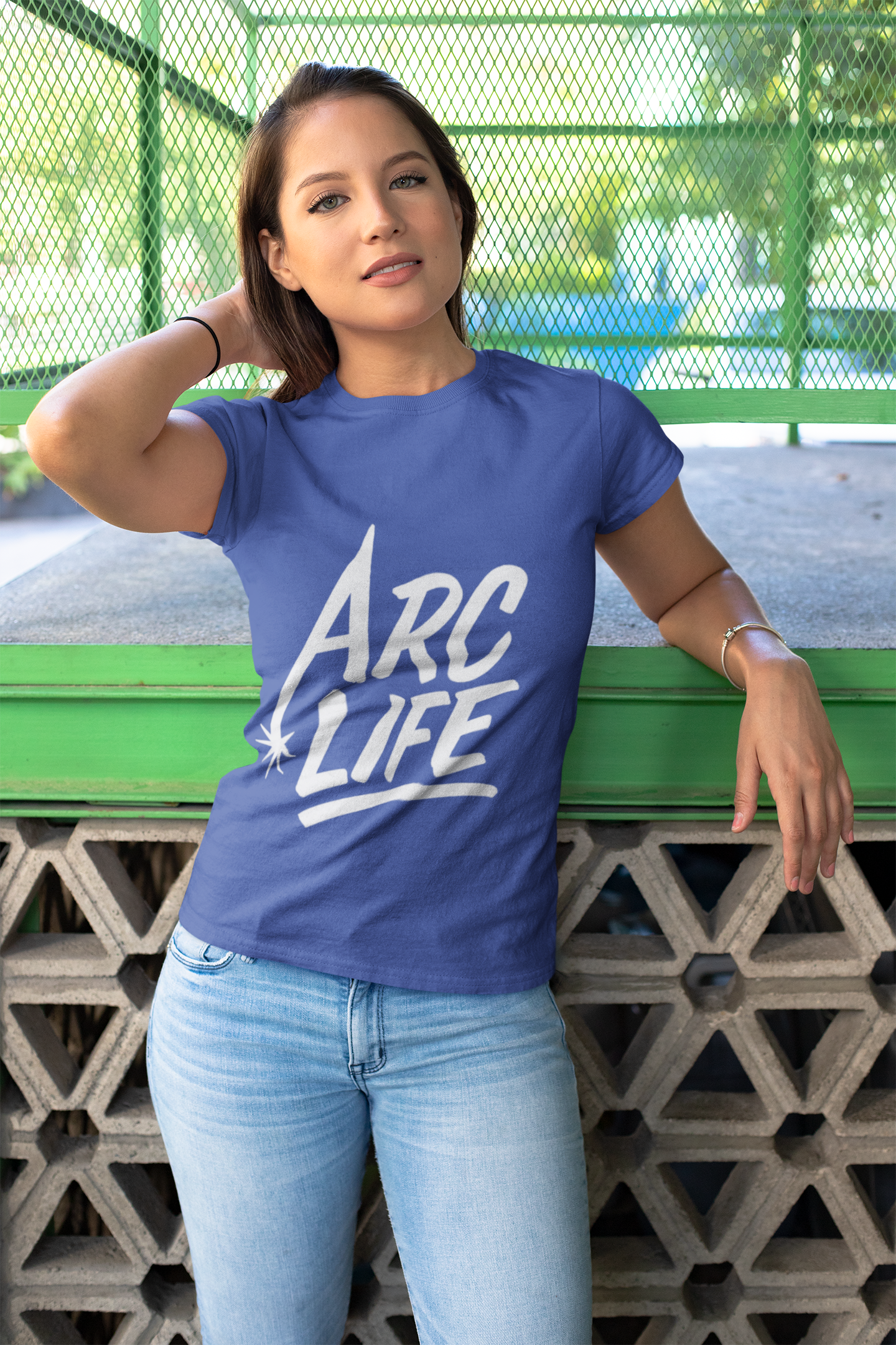 Arc Life Unisex Jersey Tee Dark Color with White text