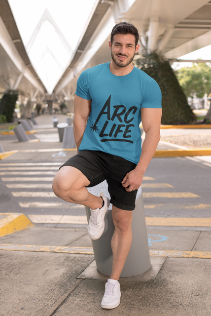 Arc Life Unisex Jersey Tee Light Color with Black text