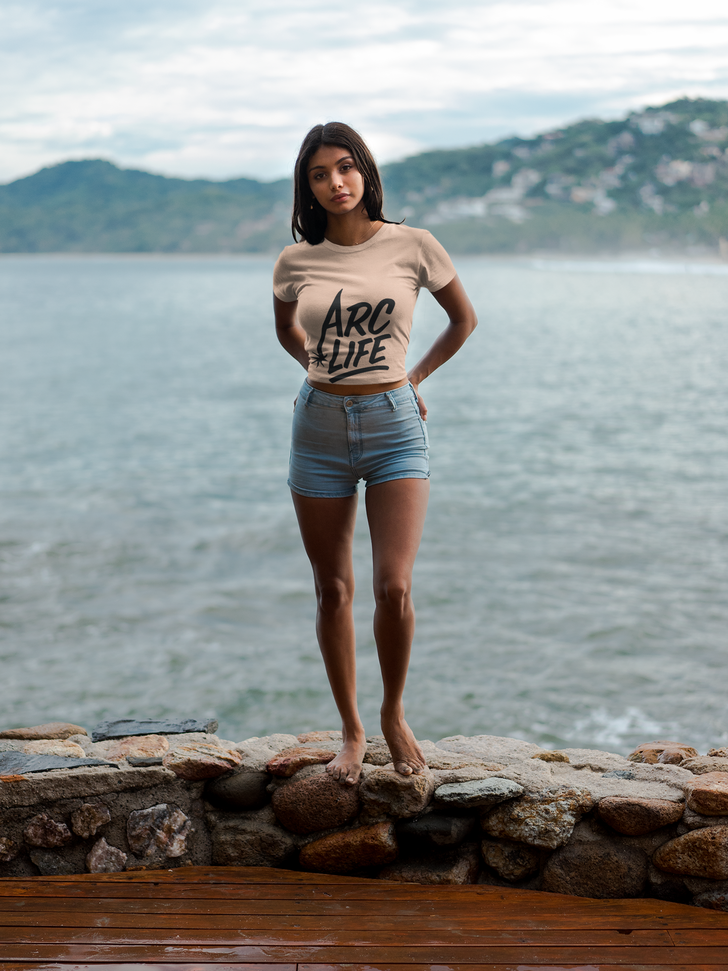 Arc Life Unisex Jersey Tee Light Color with Black text