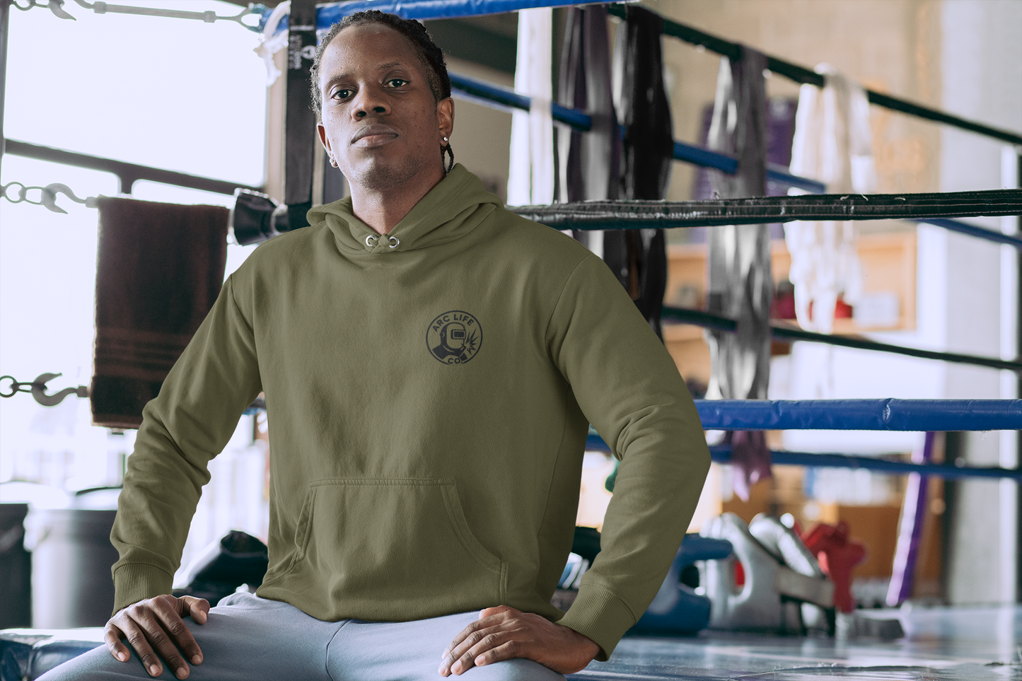 Arc Life, Skull Welding Hoodie, Fleece Sweatshirt