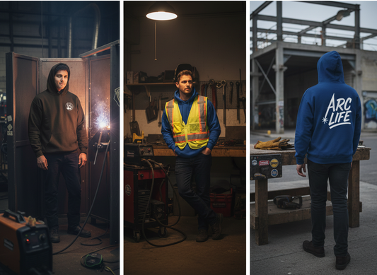 Arc Life Circle Logo Hoodie, Champion Pullover, Dark Color