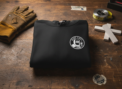 Arc Life Circle Logo Hoodie, Champion Pullover, Dark Color