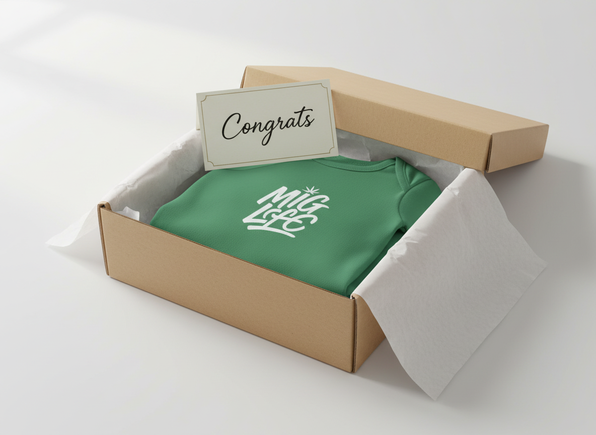 Mig Life Baby Bodysuit, Dark Color