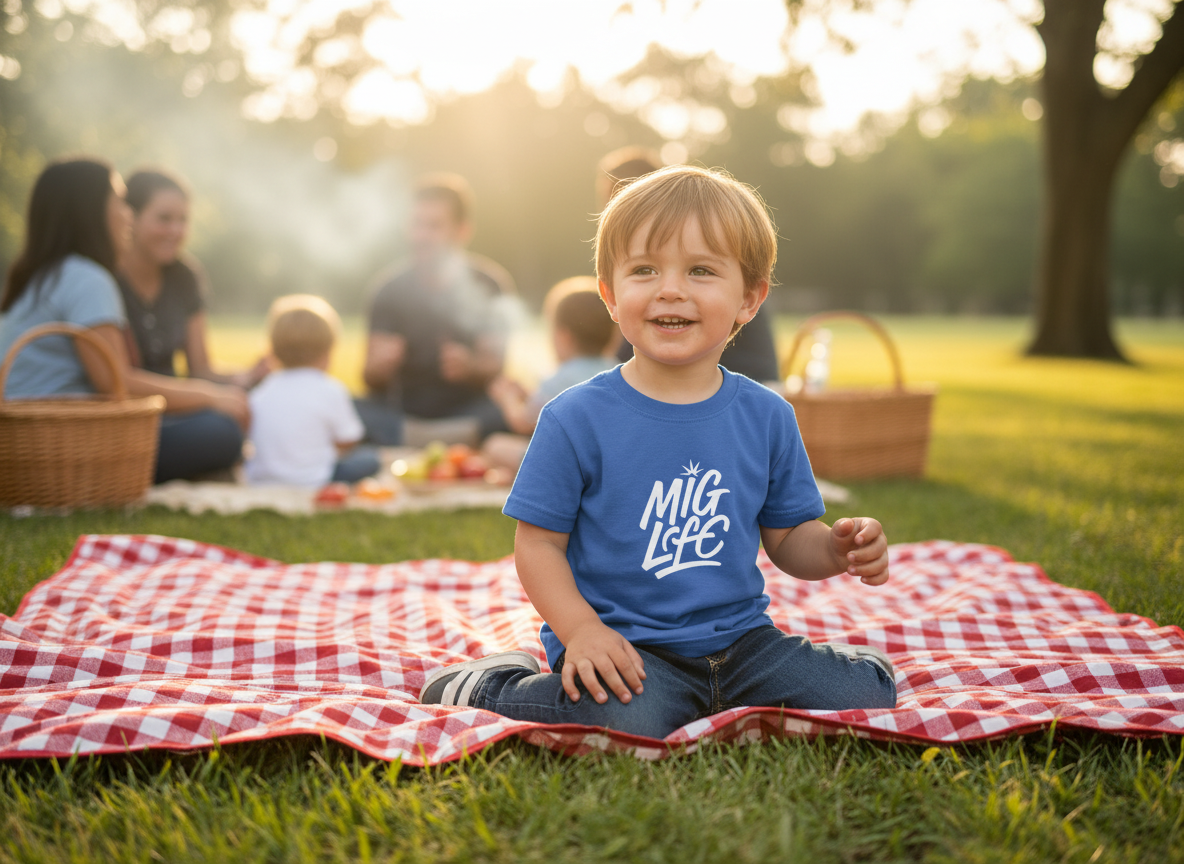Mig Life Kids Tee, Dark Color