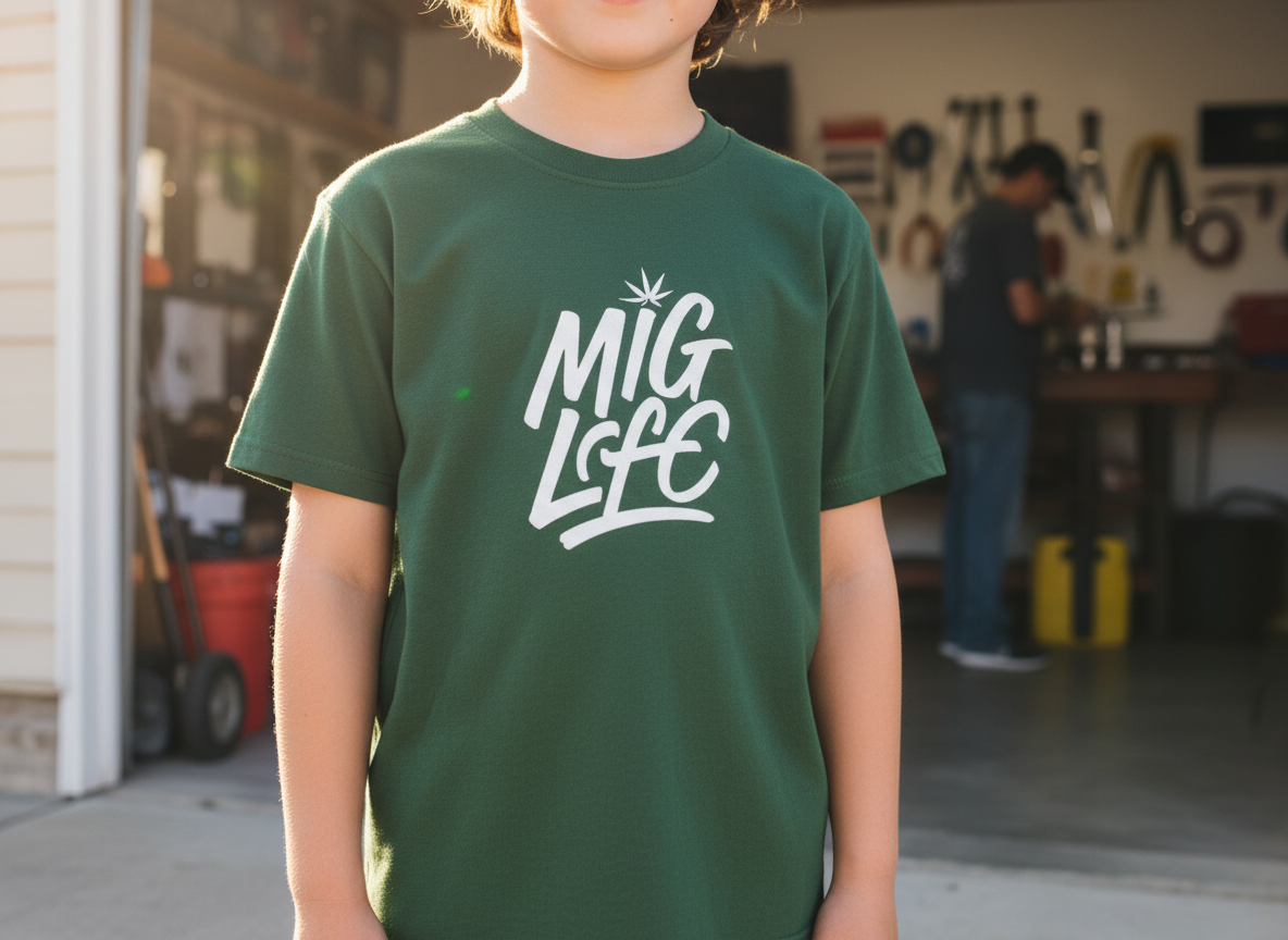 Mig Life Kids Tee, Dark Color