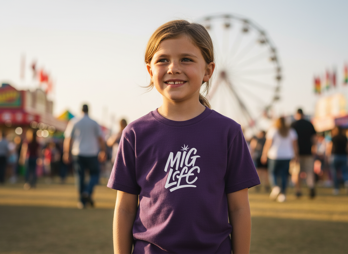 Mig Life Kids Tee, Dark Color