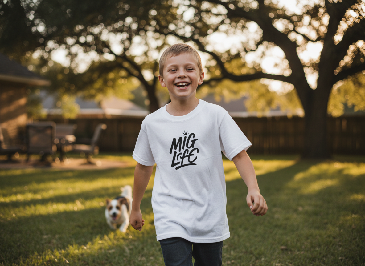 Mig Life Kids Tee, Light Color