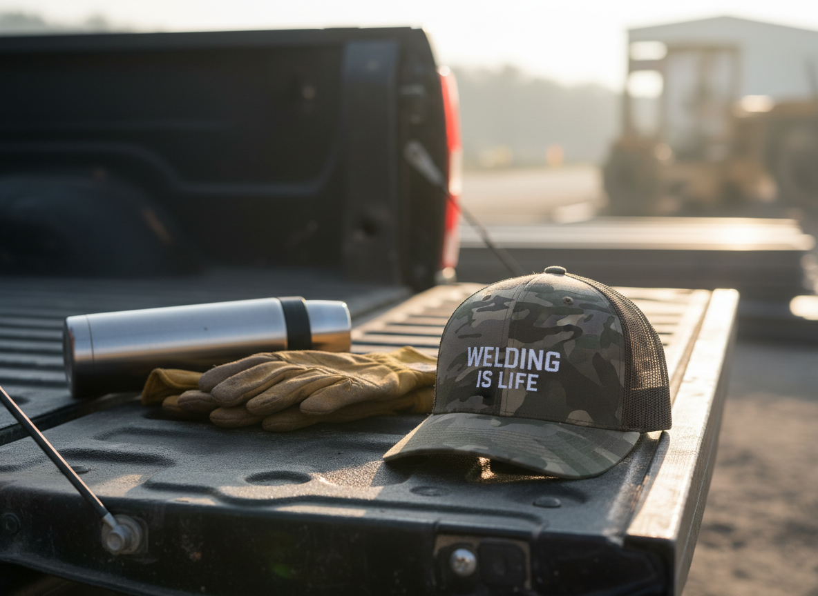 Welding Is Life Camo Trucker Hat