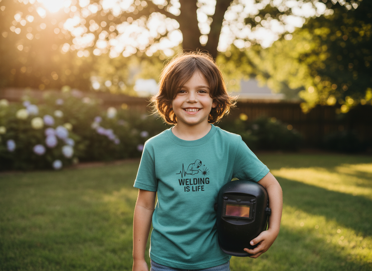 Welding Is Life Kids Tee, Light Color