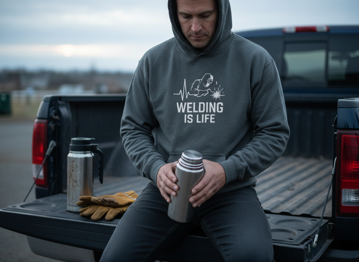 Welding Is Life Hoodie, Unisex, Dark Color