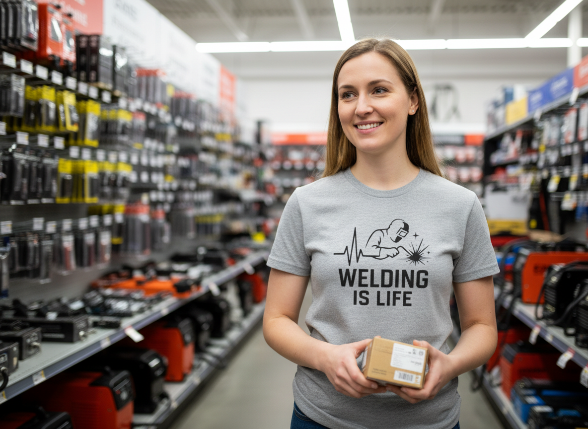 Welding Is Life T-Shirt, Women's Size, Light Shirt